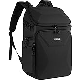 MOSISO Camera Backpack, DSLR Camera Bag with Waterproof Rain Cover, Honeycomb Hardshell Case Photography Travel Backpack with 15-16 inch Laptop Compartment & Tripod Holder for Canon/Nikon/Sony, Black