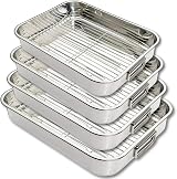 VR7 Roasting Tray with Rack Stainless Steel 4 Sizes Dishwasher Safe view 8