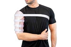 SHUYAN JIAO Sarmiento Brace - Humeral Shaft Fracture Splint Humeral Fracture Brace for Broken Upper Arm Shoulder Bicep Left/Right Arm Long-Bone Humerus Fracture for Men and Women (M)