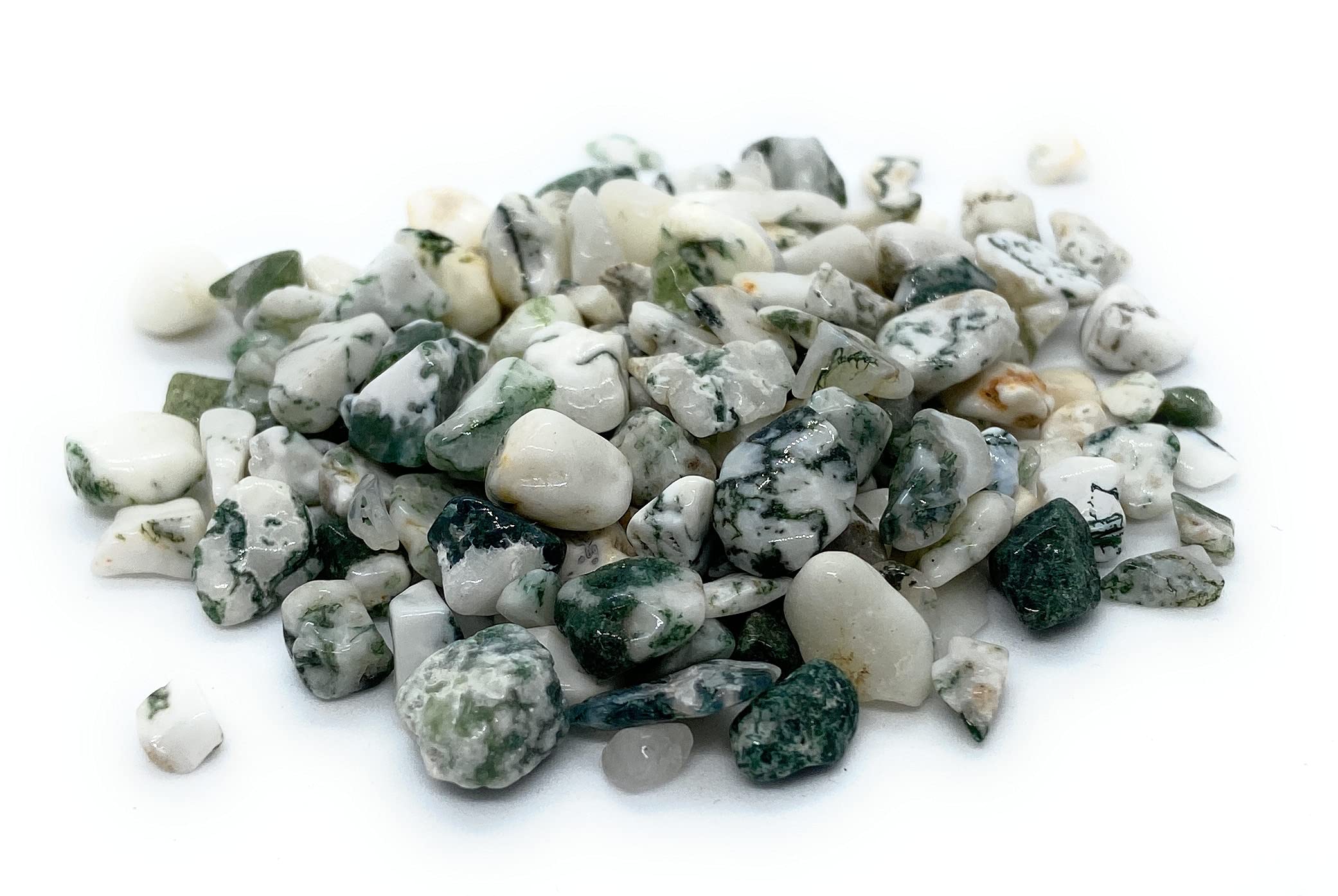 Tree Agate Crystal Gemstone Chips - 50 grams