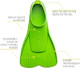 Cressi Mini Light Lime 23/24 Swim Fins for Kids Learning to Swim view 3