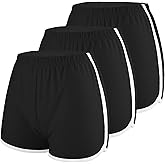Motarto 3 Pack Women Cotton Sports Shorts Athletic Shorts Yoga Dance Summer Short Pants