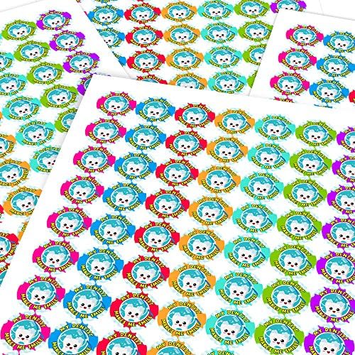 Dentist Brushing Sticker Labels Children Parents Teachers Kids Party Reward (2.5 cm x 140 / 2, A4 Sheets)