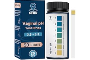 Vaginal pH Test Strips, 50 Feminine pH Test Kit for Women Yeast Infection, Home BV Test Kit