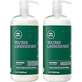 Tea Tree Lavender Mint Shampoo and Conditioner, Hydrates + Soothes, For Coarse + Dry Hair, 33.8 fl. oz Set
