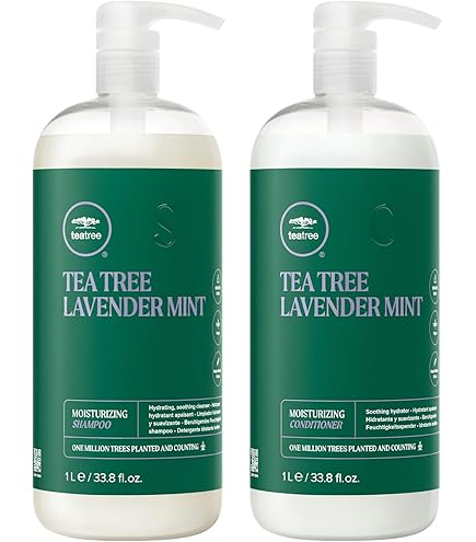 Amazon.com: Tea Tree Lavender Mint Shampoo and Conditioner Duo Set