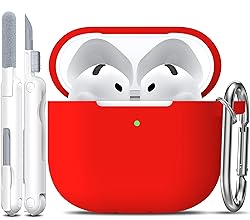 R-fun for Airpods 4th Case Cover with Cleaner