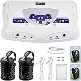 veicomtech Ionic Foot Bath Detox Machine, Foot Detox Mahcine SPA for 2 Users with MP3 Music Player, Including 2 Earphones, 2 Wrist Straps, 2 Arrays, 5 Foot Basin Liners