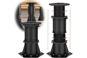 NOVEMBER SPRING 2 Pcs Adjustable Bed Support Legs, Bed Frame Center Support Leg for Bed Frame/Bed Center Slat/Wooden Furniture, Bed Support Reinforcement Parts Bed Slats Support Leg Bed Replacement Legs (8.5"-13")