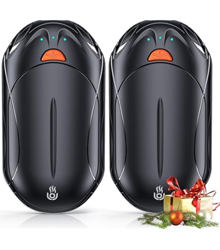 Hand Warmers Rechargeable 2 Pack, Magnetic Electric Handwarmer, Electric Portable Pocket Heater 6000mAh, 14hrs Long Lasting Battery Handwarmer For Outdoors,Tech Gift Women Men