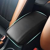 Treesiche Console Armrest Cover for Toyota Corolla 2026-2020 Accessories | Anti-Scratch Leather Armrest Pad Protector Interior,Center Console Middle Lid Pad Protector for Corolla 2020-2026