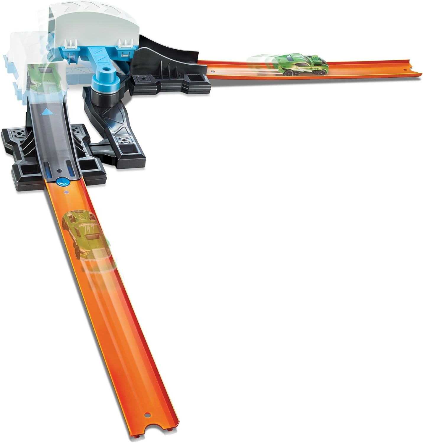 hot wheels track builder spin launch