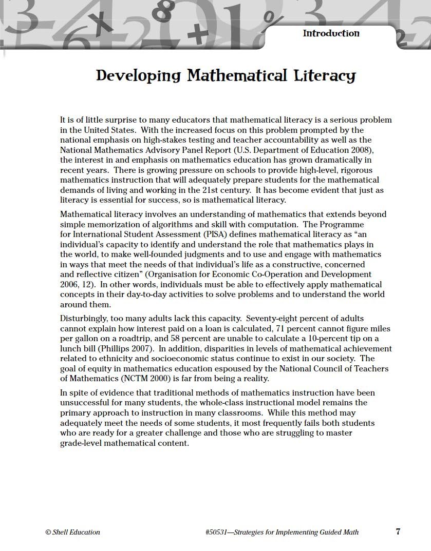 Strategies for Implementing Guided Math - Successfully Implement the 7 Elements of Guided Math in K-8th Grade Classrooms - Includes Digital resources, Sample lessons and Activities Strategies for Implementing Guided Math - Successfully Implement the 7 Elements of Guided Math in K-8th Grade Classrooms - Includes Digital resources, Sample lessons and Activities Ring-bound Kindle
