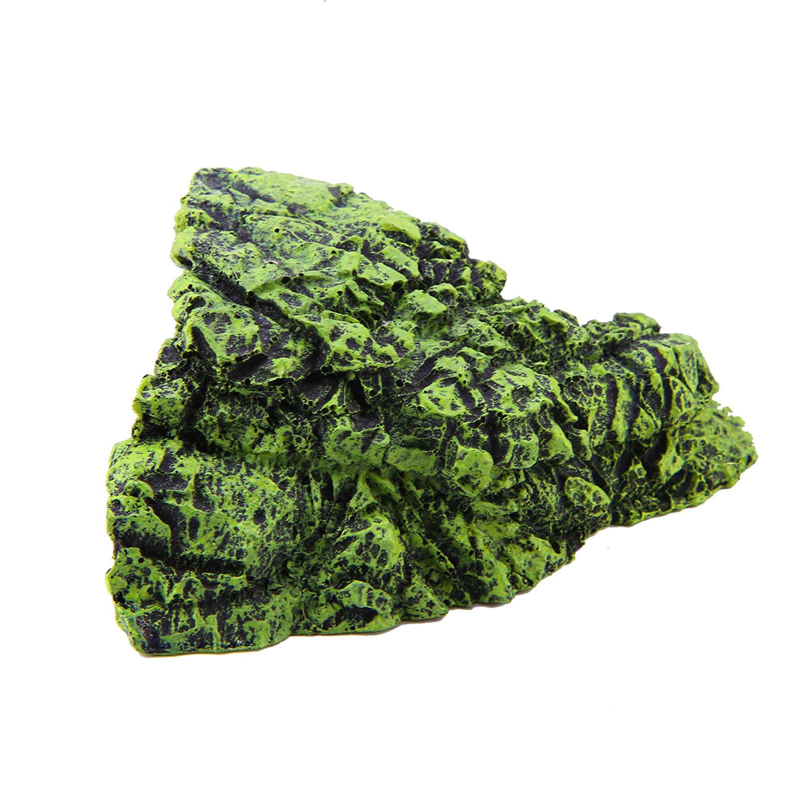 Pssopp Reptile Hiding Cave Turtle Basking Platform Fish Shrimp Hideouts Aquarium Reptile Terrarium Hiding Decoration for Lizards Turtles Fish(Medium)