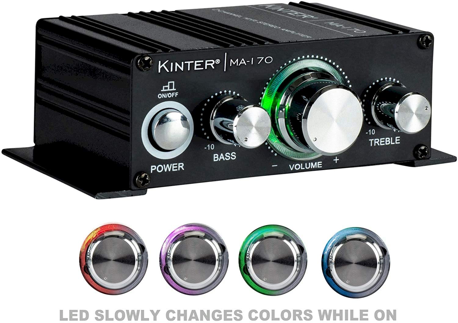 Kinter MA170 12V 2 Channel Mini Digital Audio Power Amplifier for Car