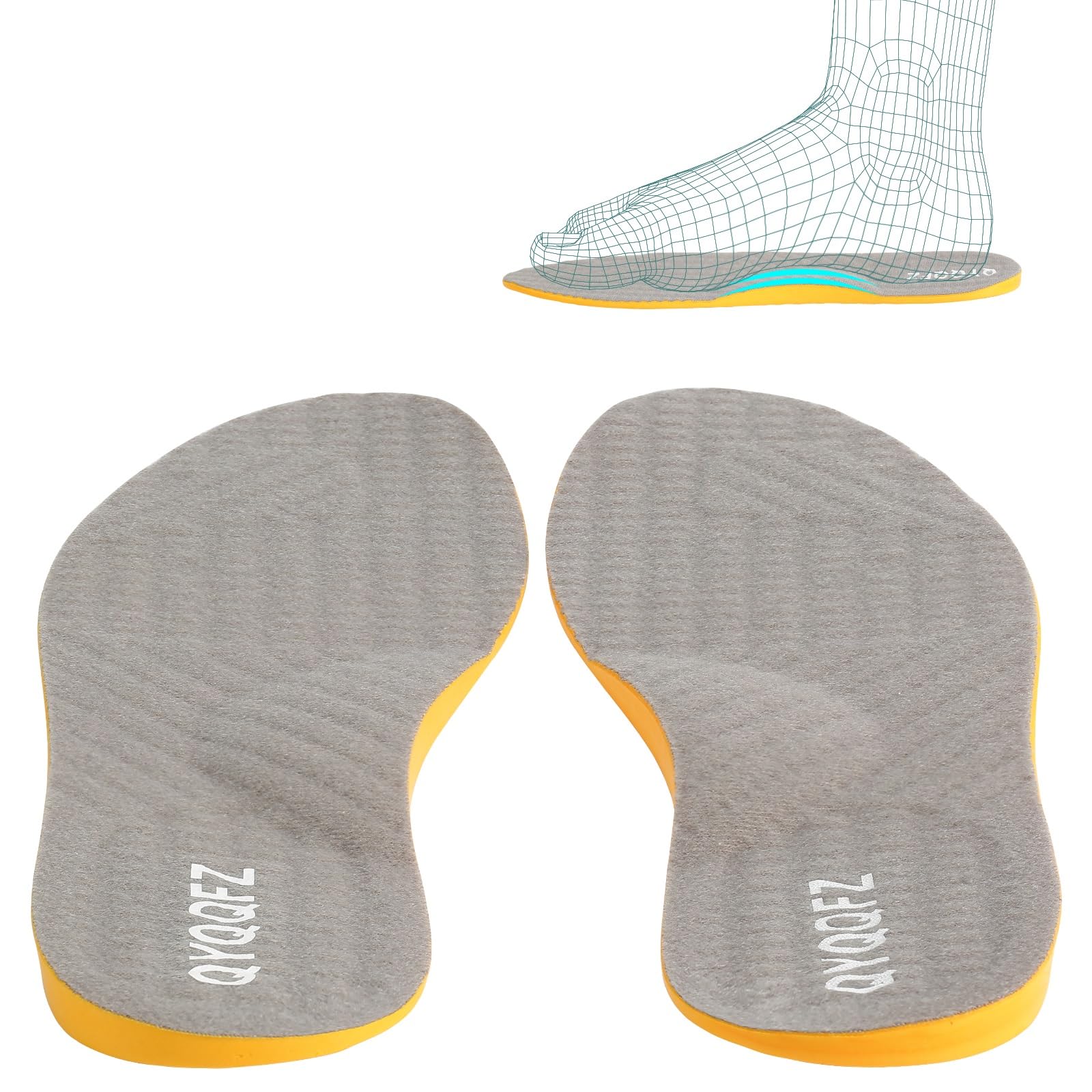 Photo 1 of JXKWSY Orthopedic O/X Leg Correction Insole 1 Pairs, Heel Wedge Lift Leg Corrective, Supination Insoles for Women and Men Alignment Shoe Inserts (Size : 9.6in)