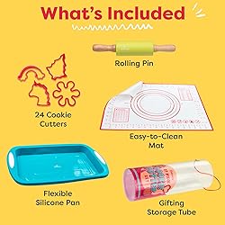 Baketivity Cookie Cutter Set For Kids, 24 Assorted