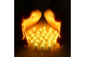 LIHAO 30pcs Mini LED Balloon Lights Bulbs Paper Lantern Lights Round Small Ball Party Light Bulb for Christmas Halloween Wedd
