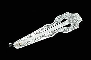 Shamanic Boutique 's Harp by D. Glazyrin / Star (in larch case) - Mouth Musical Instrument (Jaw Harp), Silver, Stainless Stee