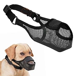 LUCKYPAW Dog Muzzle, Mesh Muzzle for Large Medium