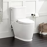 Signature Hardware 465206 Pendleton 1.28 GPF Two Piece Elongated Toilet - Bidet Seat Included - White