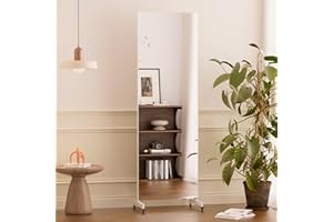 brisafe NanoMirror Non-Glass Ultra-Light Home Gym on Wheels, 71" x 24" Extra Large Full Body Mirror, Unbreakable & Shatterpro