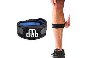 CROSSTRAP Shin Splint | Adjustable Neoprene Shin Splint & Leg Compression Support Strap | for Strains, Injuries, Pain