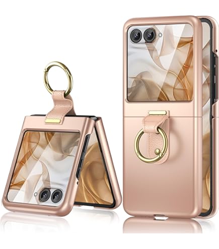 Gritup Motorola Moto Razr 2023 Case - Slide Camera Cover & 360?? Rotating Kickstand