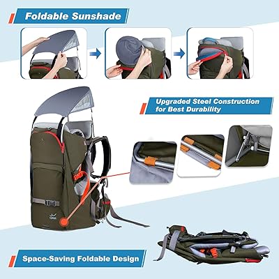 baby backpack with canopy