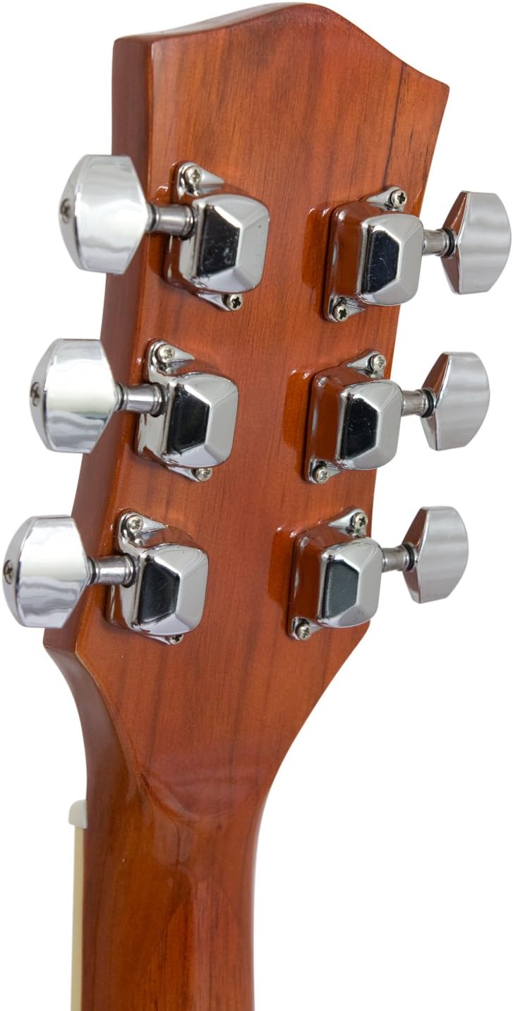 TIGER ACG3-SB Full Size Acoustic Guitar Package, Beginners Guitar Pack with Gig Bag, Strap and Spare Strings, Sunburst - Image 5