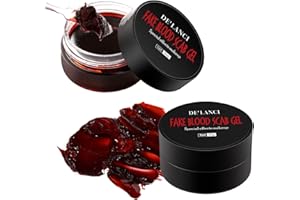 LA CATRINA DE'LANCI Fake Blood Scab, 2 Pcs Coagulated Blood Gel Washable, Realistic Scar Blood Halloween SFX Makeup on the Face/Body, Prefect Zombie Vampire Monster Cosplay Stage Blood Clothes - 60g (2.12 oz)
