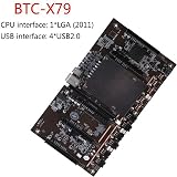 CIWEI BTCX79 Mining Motherboard E5 2609 CPU LGA 2011 DDR3 3060 3070 3080 GPU view 2