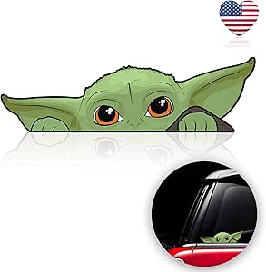 amazoncom shop simply perfect baby yoda sticker 2 pack baby yoda