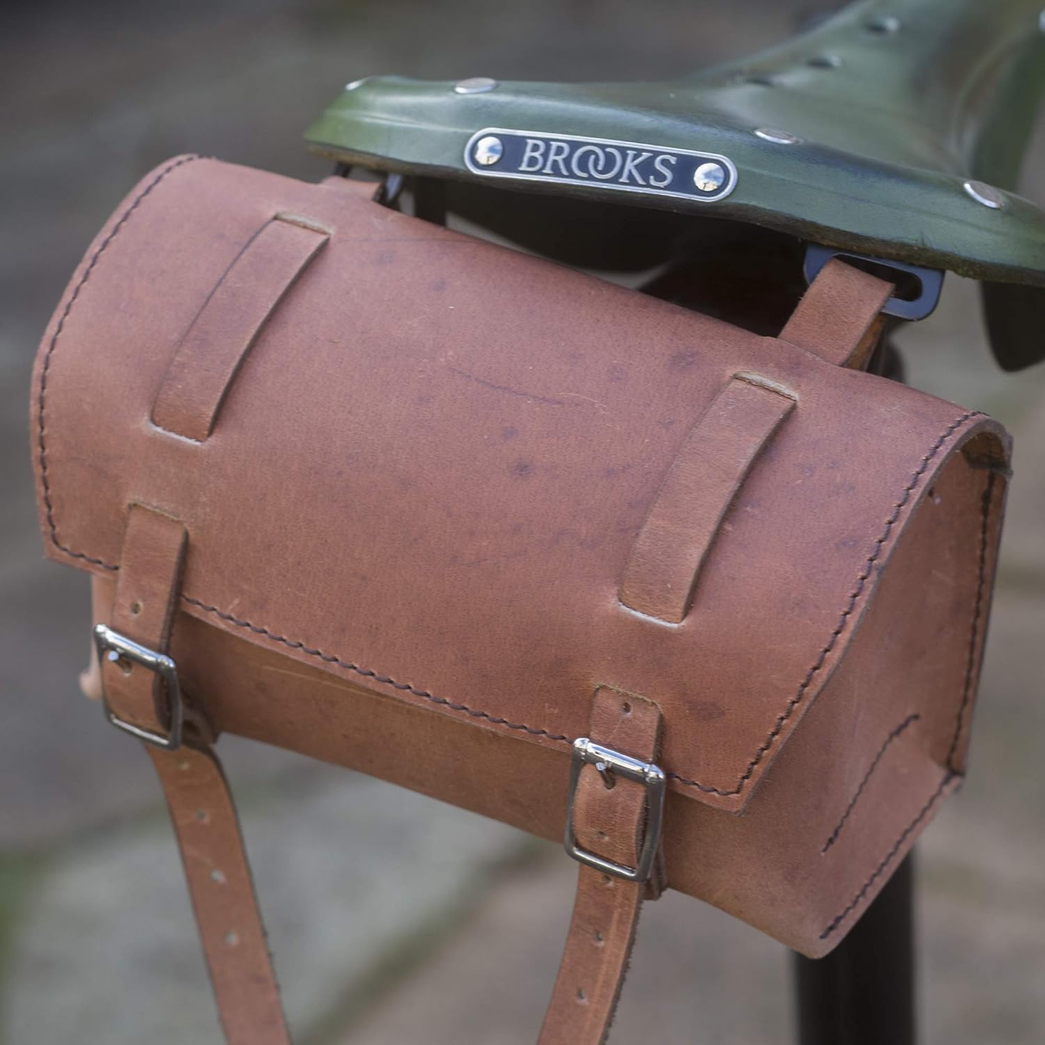 Attaches Vintage Neuve Leather Bag Sacoches De Selle Cuir Cycling Sporting Goods