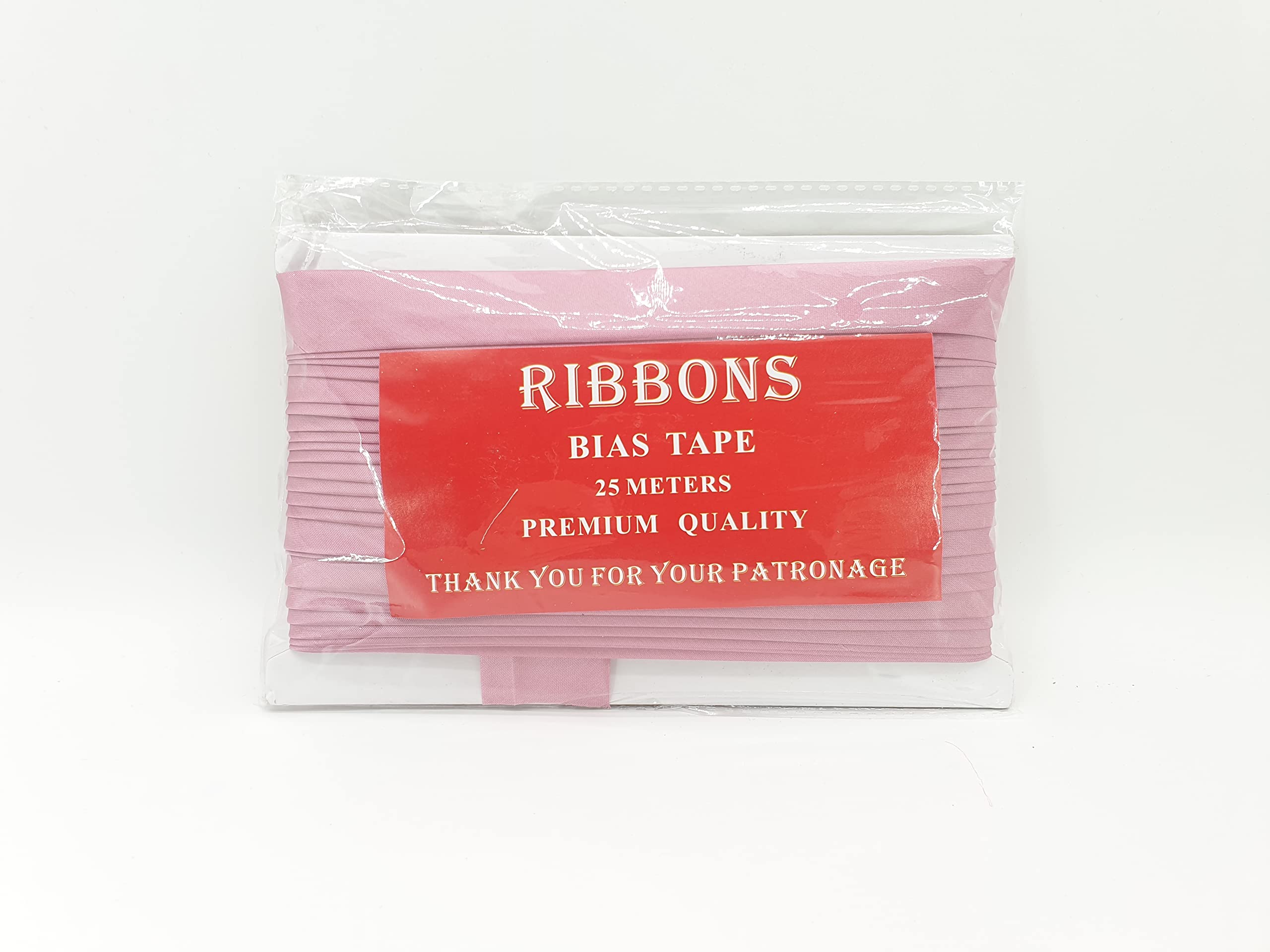 20mm Satin BIAS Binding Available in 16 Colours 23 METRES ROLL MNJ-TRIMMINGS (Tea Pink)