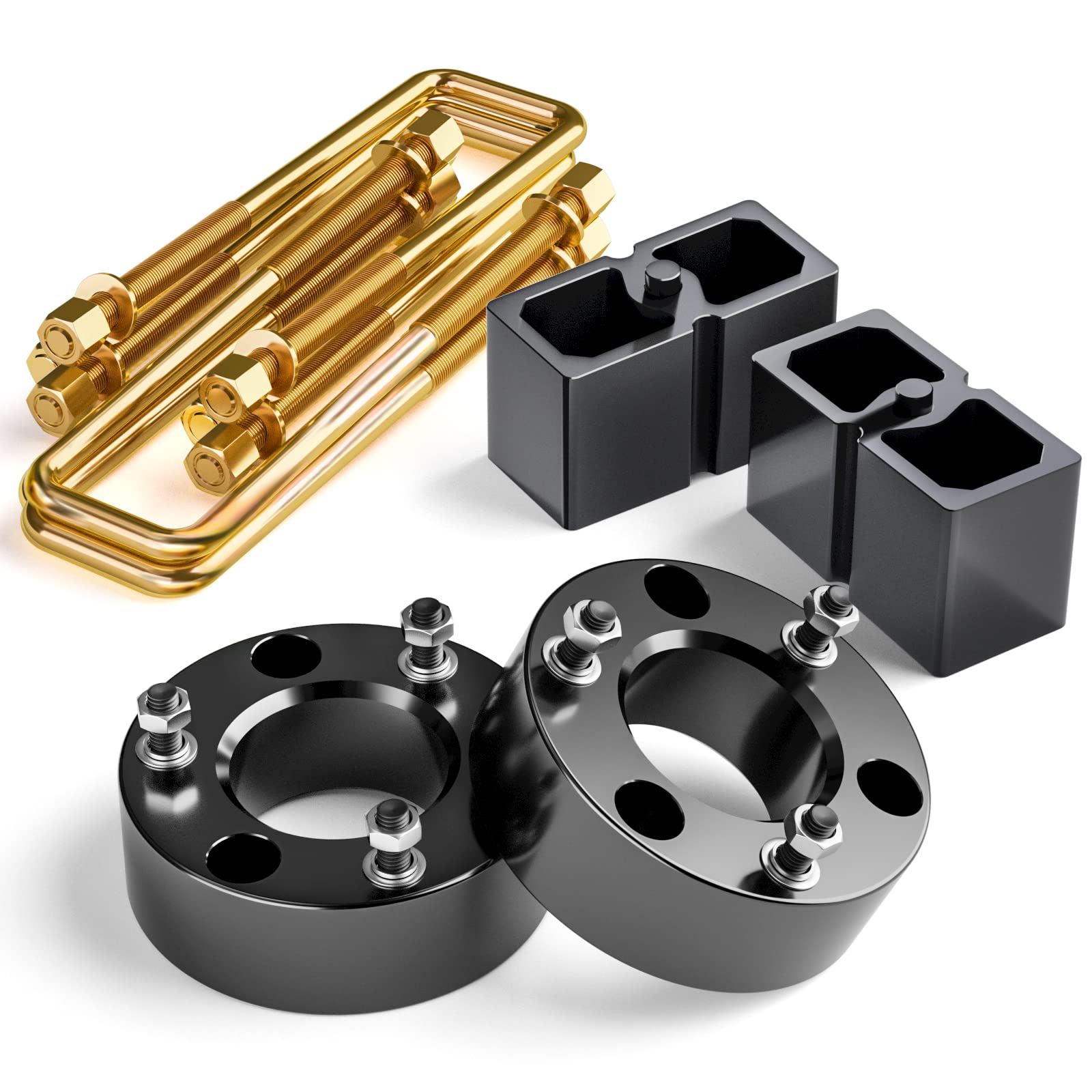 Photo 1 of KSP Leveling Lift Kit for 2007-2020 Chevy Silverado 1500 GMC Sierra 1500, 3"F+2"R Full Suspension Lift Kits Including 3 Inch Front Strut Spacer and 2 Inch Rear Lift Block with Extended U Bolts