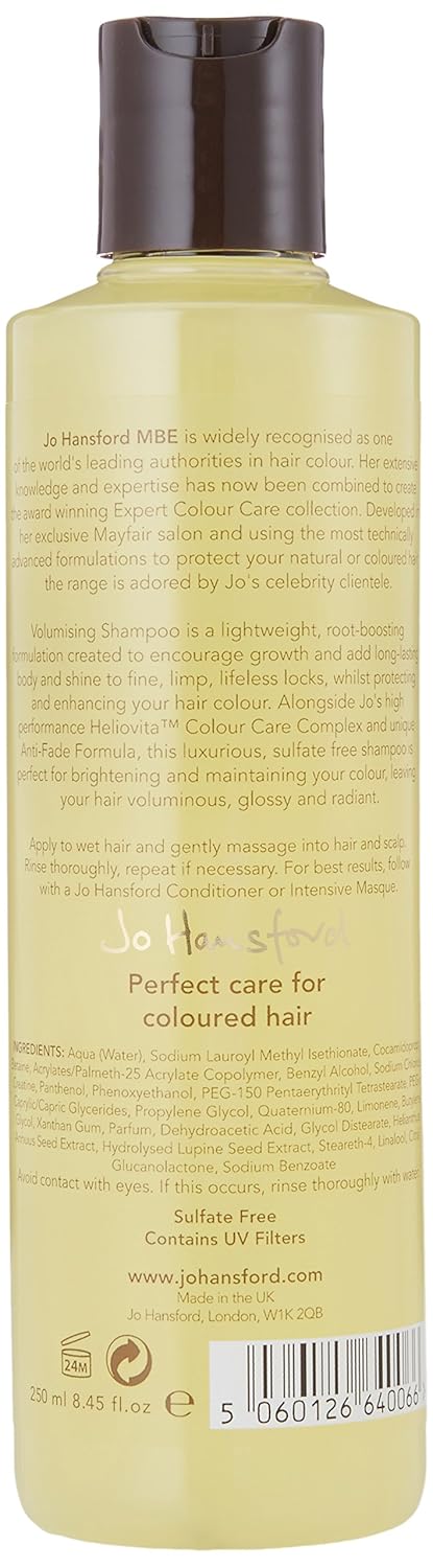 Jo Hans Ford London Expert Colour Care Volumising Shampoo 250 Ml Amazon De Premium Beauty