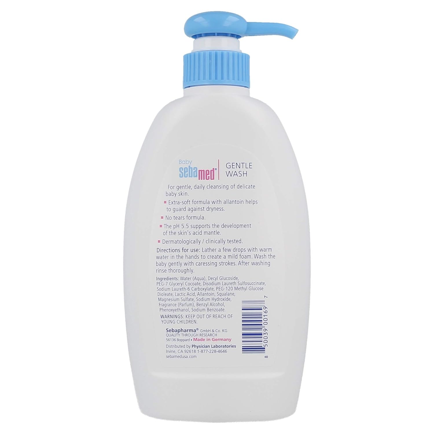 sebamed baby wash and shampoo
