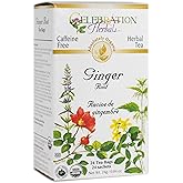 Celebration HERBALS Ginger Root Tea Organic 24 Bag, 0.02 Pound