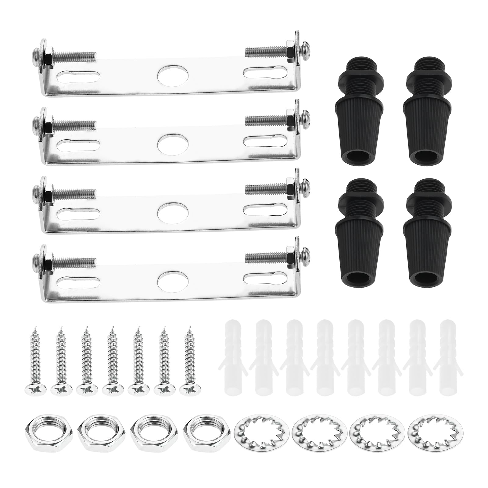 90MM Ceiling Light Fixture Mounting Bracket, Lighting Fixture Ceiling Plate Bracket Crossbar Pendant Bracket with Screws for Home Office Ceiling (4Set)