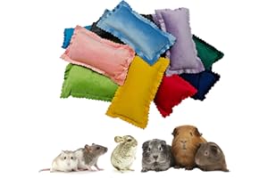 RIOUSSI Set of 4 Cozy Mini Pet Pillows for Guinea Pigs Hedgehogs Ferrets Chinchillas Bunnies Rabbits and Rats