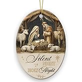 Nativity Christmas Ornaments 2026 - Catholic Faith Idea Gifts for Christmas Tree, Christian Ornaments Keepsake, Religious Gifts for Women Christian, Family, Friend