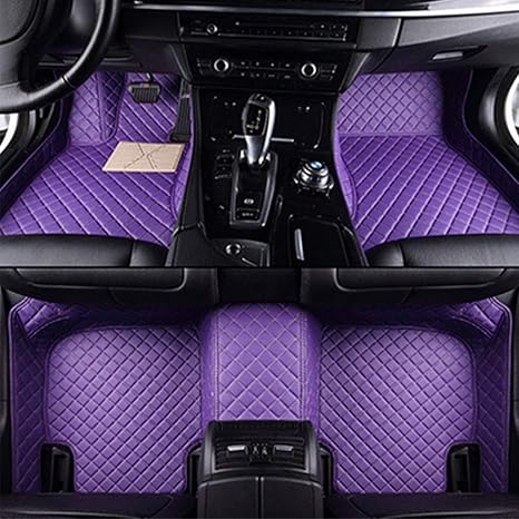Amazon Co Jp 車のフルカバレッジカスタム車種専用フロアマットはマツダcx 5 16 高級レザーフットパッドカーペットに適合 紫色 ホーム キッチン
