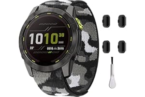 ASENIE 26mm Nylon Watch Band Compatible with Garmin Fenix 5x/5x Plus/Fenix 6x/6x Pro/Fenix 7x, Camo Nylon Velcro Watch Band Adjustable Replacement Starp for Descent Mk1/D2 Delta PX/Tactix Delta