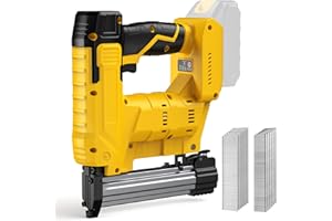 2-in-1 Cordless 18GA Nail Gun/Staple Gun Compatible with Dewalt 20V Max Battery (No Battery), Electric Brad Nailer/Stapler Ba