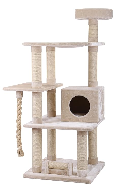 XXL Rascador Maine Coon 2 Beige – Especialmente para grandes y pesados, gatos