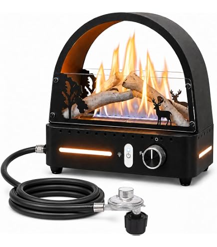 Amazon.com: Alogfire 3-in-1 Mini Portable Gas Fireplace/Heater