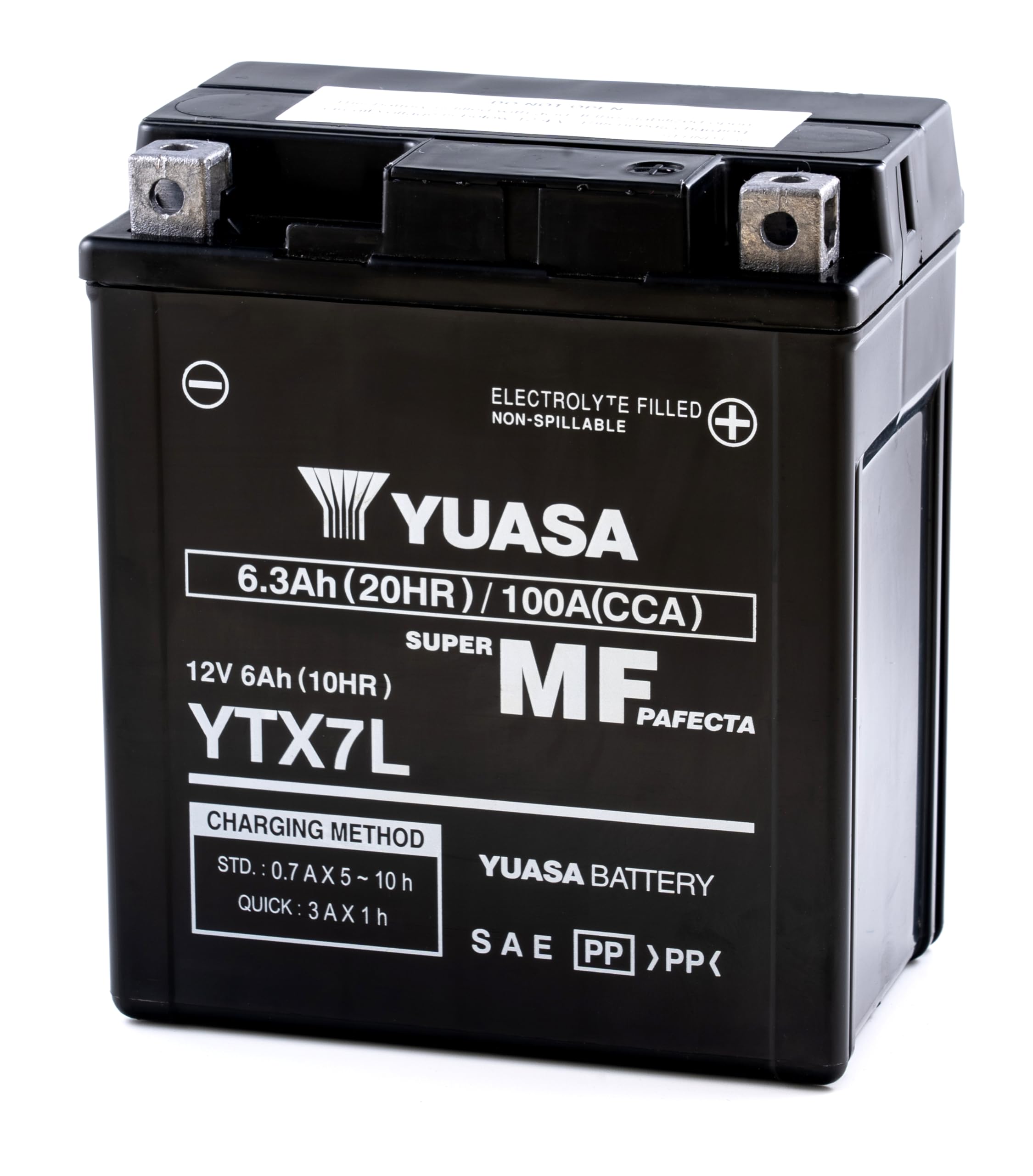 Yuasa YTX7L 12V 100 CCA Maintenance Free AGM VRLA Motorbike Battery