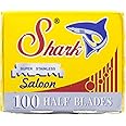 100 Shark Super Stainless Straight Edge Barber Razor Blades for Professional Barber Razors