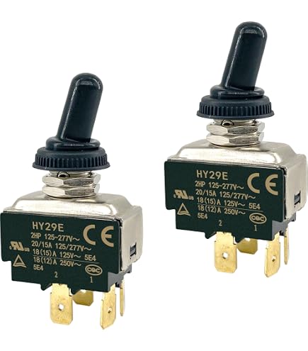 NSi Industries LLC 78130TQ 20A(120v) Toggle Sw DPST Quick Conn